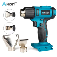 Suitable For Makita 18V Battery Temperatures Adjustable Wireless Heat Gun With 2 Nozzles Air Plastic Poldering Hair Dryer
