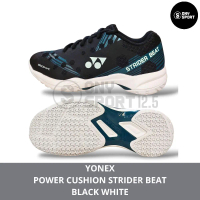 Yonex Sepatu Badminton Power Cushion Strider Beat Hitam Putih Dengan Desain Sporty Dan Nyaman 100% O