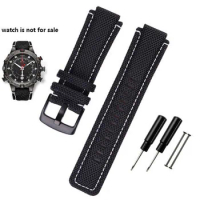 Nylon watch strap for TIMEX tide compass male TW2T76500/6300/6400 series 24*16mm