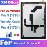 AAA+ Quality For Microsoft Surface Pro 4 1724 LCD or TouchScreen Digitizer Assembly For LG VS Pro 5 +Transfer cable=Pro 4