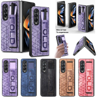 เคสหนังกันกระแทกสำหรับ Samsung Z พับ5/4/3 5G พร้อมS ที่ใส่ปากกา