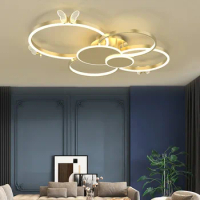 Modern Simple Round Ceiling Lamps Light Luxury Living Room Lamp Creative Butterflies Home Lighting Decor Ceiling Lights Fixtures