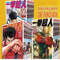 15 Books/Pack Chinese-Version 1-15 Volume One Punch-Man Comic Books &amp; Hot-blooded, adventurous, funny Manga Books