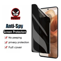 Privacy Anti Spy Hydrogel Film For Motorola Edge 50 30 Ultra Fusion Curved Screen Protector For Moto X40 X30 S30 Pro Not Glass