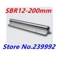 Free Shipping SBR12 200mm SBR12 rail L200mm 12mm linear guide cnc router part linear rail SBR12 linear guide