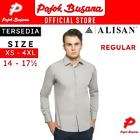 Pojok Busana Alisan Kemeja Lengan Panjang Polos Pria Regular Fit - Baju Kerja Kantor Polos Formal 17