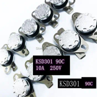 10pcs KSD301 90 Degrees NO Normally open Automatic Closure Temperature switch 90C Normally Closed Automatic Disconnecting Switch