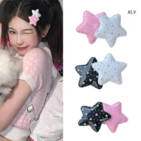 Sequins Side Bangs Clip Star Y2K-Style Star Sweet Girls Cute Pins Headdress Hair Accessories Mini Star Hairpin