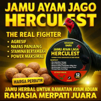 Jamu Ayam Jago Herculest Herbal Untuk Rawatan Ayam Aduan Harga Perbutir Agresif Nafas Panjang Stamin
