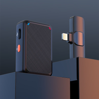 ไร้สายจักรยานไมโครโฟนแบบพกพาเสียงบันทึกวิดีโอมินิไมค์สำหรับ Android ถ่ายทอดสดการเล่นเกมศัพท์ไมค์