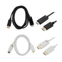 1.8M 6FT DP DisplayPort Display Port Male to HDMI Male 4KX2K Support 4D HDTV Cable Connector Adapter for MacBook Dell Monitor