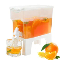 Lemonade Dispenser With Tap Water-Jug Lemonade Container Drink Kettle For Refrigerator Beverage Dispenser Water Bucket For Drink