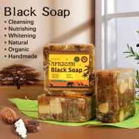 African Black Soap Magic Anti Rebelles Beauty Moisturizing Shea Butter Natural Bath Body Treatment Acne Skin Care