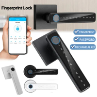 Biometric Fingerprint Smart Door Lock For Tuya /TTLOCK Electronic Digital Password Lock Keyless Entry Door Knobs Lock for Home