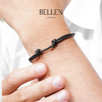 Bellen Gelang Tali Korea Hitam / Gelang Tali Polos / Gelang Pria Wanita