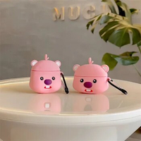 Pink Cartoon Funda For Apple Airpods 1 2 Pro Case Capybara Silicone Soft Earphone Shell For Airpods 3 Charging Box Shell