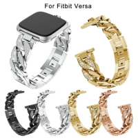 Stainless Steel Watch Strap For Fitbit Versa 2 Smart Wristband Metal Replace Bracelet For Fitbit Versa / Lite Correa Accessories