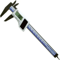 SHINWA Kaliper Digital Solar Panel 150mm 19981 dengan Dua Sumber Daya Panel Surya dan Baterai Litium