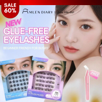 MLEN DIARY Glueless Eyelash - Bulu mata tanpa lem - Langsung tempel, tahan lama, mudah di gunakan (m