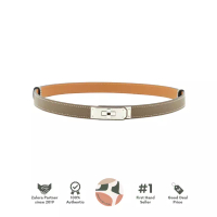 Hermes Kelly Belt Etoupe PHW