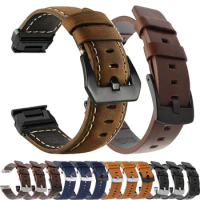Quick Release leather Watch Band For Garmin Instinct 2X Solar Strap Fenix 6X 7 Pro 5X 5Plus 7X Sports Watch Bracelet Accessories