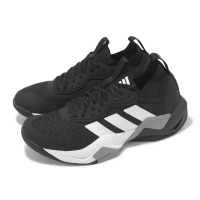 【adidas 愛迪達】訓練鞋 Rapidmove Adv 2 Trainer M 男鞋 黑白 緩衝 襪套 多功能 運動鞋(IH5242)