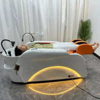 Portable Massager Shampo Chair Luxury Adjust Intelligent Foot Spa Bed Therapy Electric Cama De Champu Salon Furniture MQ50SC