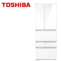 【促銷】TOSHIBA東芝 551公升 無邊框玻璃六門變頻電冰箱 GR-ZP550TFW(UW) 送安裝