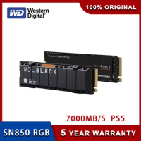 Western Digital WD Black SN850 RGB 500G Built-in solid state drive M2 2280 PCIe4.0 gaming NVMe 1T SSD Gen4 compatible For PS5 2T
