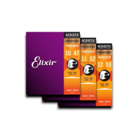 【ELIXIR】原廠美國製造 兩包組磷青銅木吉他薄膜包覆弦／16002 16027 16052(防鏽弦 包膜弦 NANOWEB)