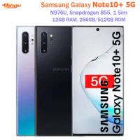 Samsung Galaxy Note10+ 5G N976U 256GB Mobile Phone Note10 Plus Octa Core 6.8" Snapdragon 855 Original Cell Phone NFC 12GB RAM