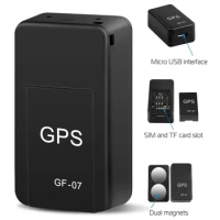GF07 Magnetic Car Tracker GPS Positioner Real Time Tracking Magnet Adsorption Mini Locator SIM Inserts Message Pets Anti-lost