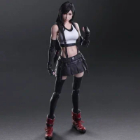 Tifa PLAY ARTS Figure Kai VII Remake Tifa Lockhart Figure Dress Ver. Sephiroth Cloud Strife Action Figures Model Toy