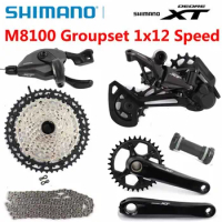 SHIMANO DEORE XT M8100 Groupset 32T 34T 36T 170 175 Crankset Mountain Bike Groupset 1x12-Speed 10-51T M8100 Rear Derailleur