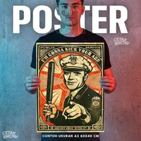 Poster Obey Shepard Fairey Art Hiasan Dinding Kamar Retro Dekorasi Ruang Tamu Streetwear Gambar No.3