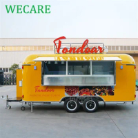 WECARE CE/VIN Certificate Mobile Coffee Shop Removable Restaurants Barbecue Truck Fast Food Carts and Food Trailers