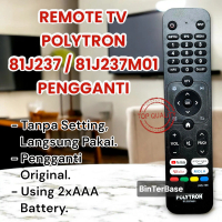 Remote remot TV Polytron 81J237 81J237M01 KW Pengganti ori Original Pabrik LED LCD PLD24CV 32CV 40CV