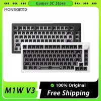 Monsgeek M1W V3 Gamer Keyboard kit Aluminum Wired Mechanical Keyboard 82keys 3 Mode Hot-Swap Customi