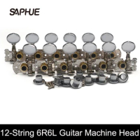 12-String Guitar Machine Head 6R6L Two Hole Leg for Classic Guitar or Folk Guitar Nickel Plated