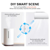 Temperature And Humidity Sensor Indoor Hygrometer Controller Smart Home APP Monitoring For Alexa Google Home