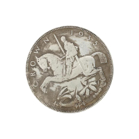 1935年英王喬治五世紀念章皇冠銀幣銀元 外國錢幣龍洋收藏工藝品