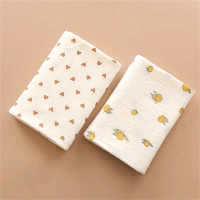 สี่เหลี่ยมผืนผ้า muslin BA ผ้าห่มห่อตัว muslin CLOs ระบายอากาศได้ ผ้าฝ้ายนุ่ม อเนกประสงค์ ใช้ซ้ำได้ 