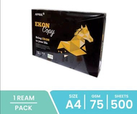 Kertas HVS A4 Ekon Putih 75gsm - 1 Rim