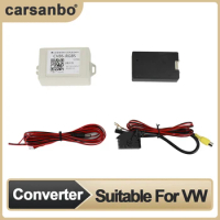 Carsanbo Car Signal Converter Adapter Suitable for RCD510 RNS510 RNS 510 RNS 315 RCD 510 VW RGB AV Converter Adapter Flip Camera