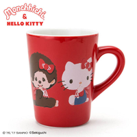 【震撼精品百貨】Hello Kitty 凱蒂貓~HELLO KITTY*夢奇奇MONCHHICHI系列陶瓷馬克杯