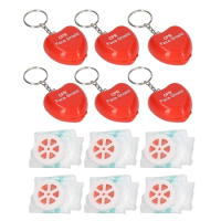 CPR Face Mask Keychain CPR Face Mask Disposable Face Mask Emergency Kit Portable Hygienic Pocket Facial Cover