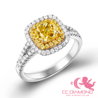 CC Diamond 珍藏GIA Fancy Intense Yellow 1.08克拉黃彩鑽石戒指(國際名牌款)