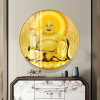 彌勒佛十字繡鉆石繡新款現代圓形簡約佛祖佛教人物鉆石畫滿鉆