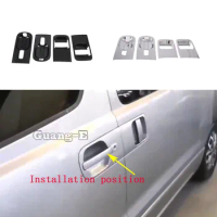 Car Sticker Protection Armrest Handrail Trim ABS Plastic External Door Bowl Frame For Hyundai Starex H-1 H1 2018 2019 2020 2021