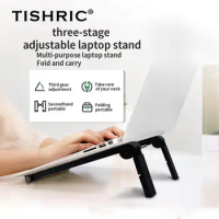 TISHRIC Adjustable Laptop Stand Support Portable Stand Notebook Support PC Portable Laptop Holder Vertical Laptop Stand